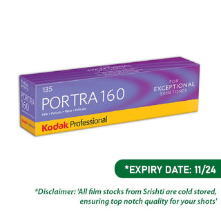 Professional Portra 160 Color Negative Film (35mm Roll Film, 36 Exposures, 5-Pack) (Expired)