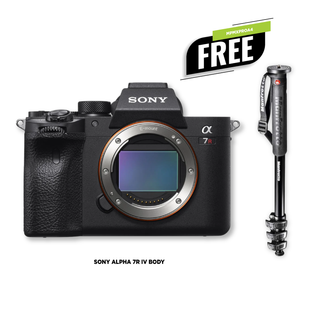 Sony Alpha 7R IV Full Frame Mirrorless Camera + Manfrotto Xpro Photo Monopod