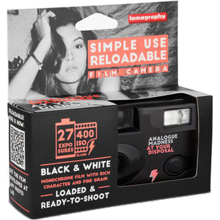 RELOADABLE FILM CAMERA BLACK & WHITE